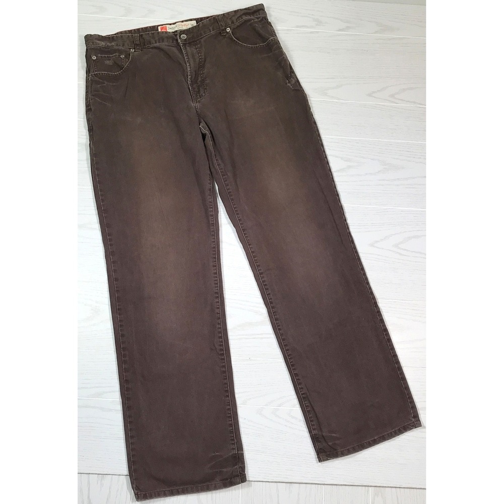 Vintage Mossimo Denim Supply Co Jean 38x32 Faded Brown Canvas Grunge Relaxed Y2K